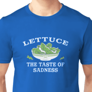You Can Rock Spider-Man's 'Lettuce the Taste of Sadness' Shirt
