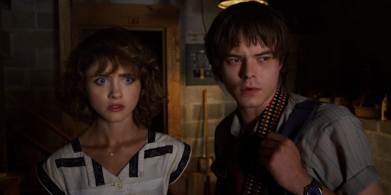 Charlie Heaton and Natalia Dyer in Stranger Things 3
photo credit: Netflix
